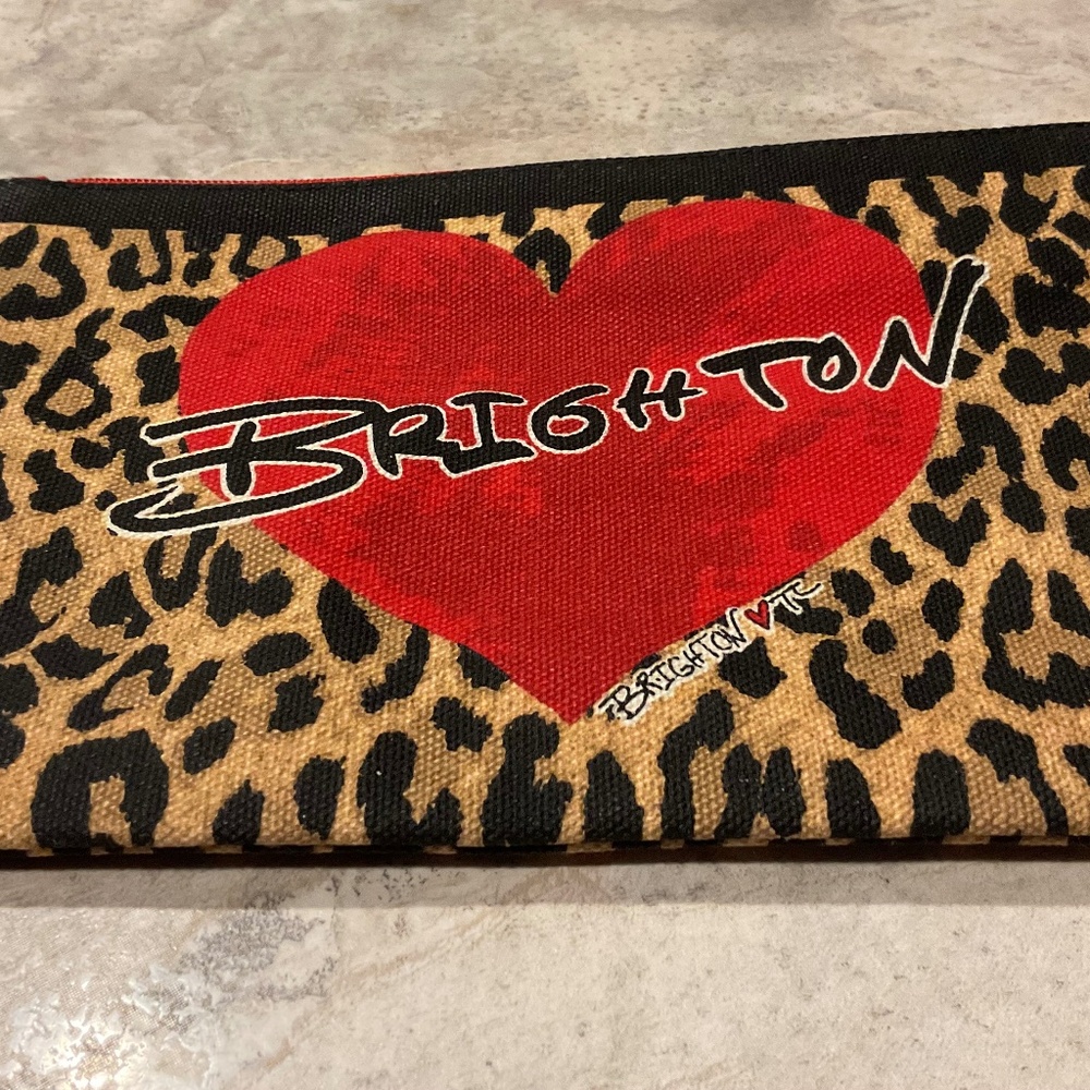Brighton Canvas Pouch 6”x9” Leopard Print 2020 New